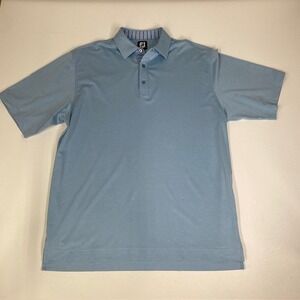 FootJoy Golf‎ Polo Shirt Striped Collar Moisture Wicking Athletic XL